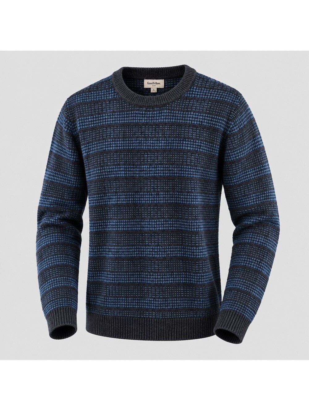 Goodfellow & Co. Men's Blue Striped Knit Crewneck Sweater Small NWT 5111